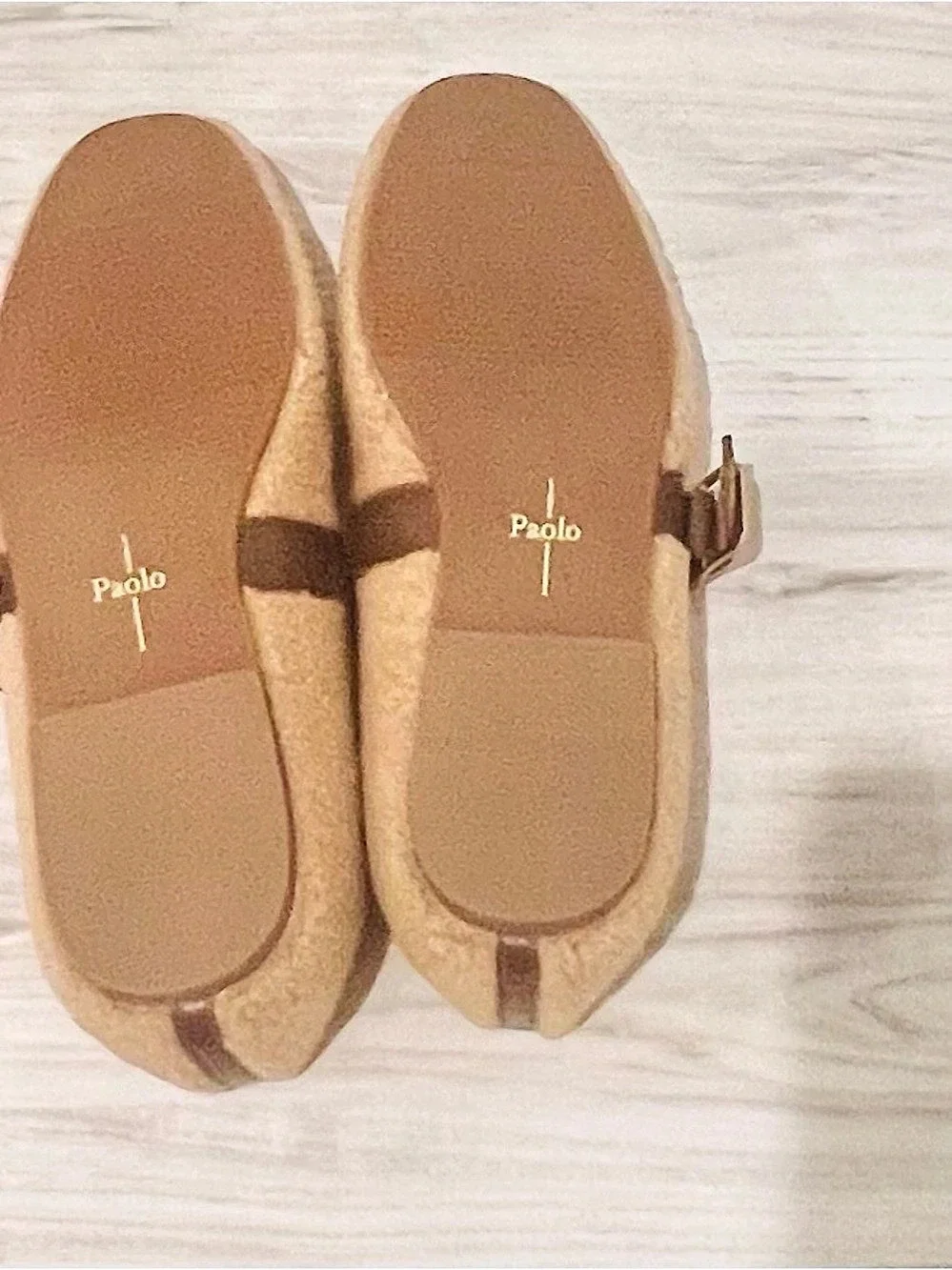 Paolo Mika-L Teddy Mary Jane Flats Brown & Tan EU 9.5 NWT